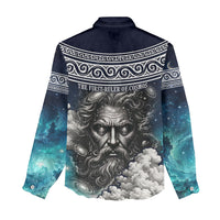 Uranus Greek God Of The Sky Women Casual Shirt Greek Mythology Celestial Zodiac Constellation Vintage