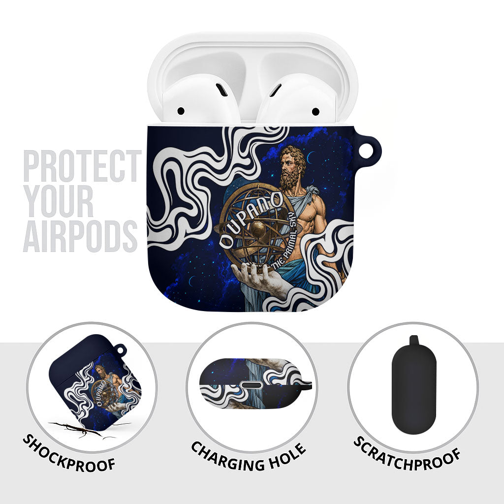 Uranus The Primal Sky Greek God AirPods Case Vintage Celestial Armillary Sphere Cosmos Mythology