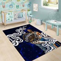 Uranus The Primal Sky Greek God Area Rug Vintage Celestial Armillary Sphere Cosmos Mythology
