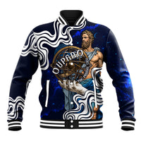 Uranus The Primal Sky Greek God Baseball Jacket Vintage Celestial Armillary Sphere Cosmos Mythology