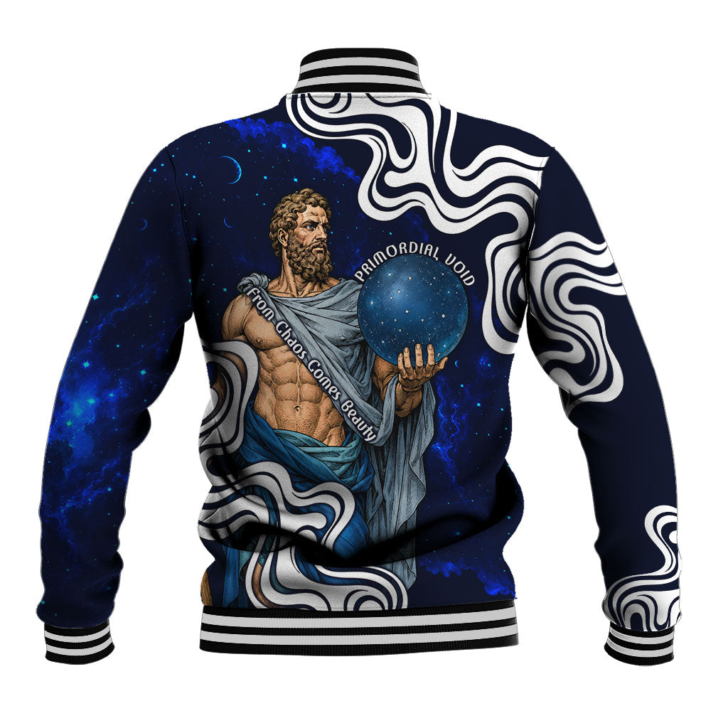 Uranus The Primal Sky Greek God Baseball Jacket Vintage Celestial Armillary Sphere Cosmos Mythology