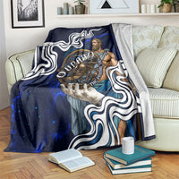 Uranus The Primal Sky Greek God Blanket Vintage Celestial Armillary Sphere Cosmos Mythology