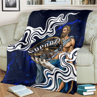 Uranus The Primal Sky Greek God Blanket Vintage Celestial Armillary Sphere Cosmos Mythology