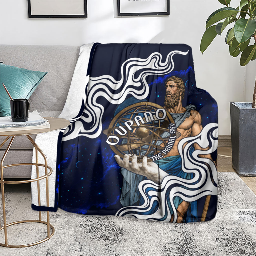 Uranus The Primal Sky Greek God Blanket Vintage Celestial Armillary Sphere Cosmos Mythology