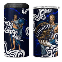 Uranus The Primal Sky Greek God 4 in 1 Can Cooler Tumbler Vintage Celestial Armillary Sphere Cosmos Mythology