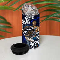 Uranus The Primal Sky Greek God 4 in 1 Can Cooler Tumbler Vintage Celestial Armillary Sphere Cosmos Mythology