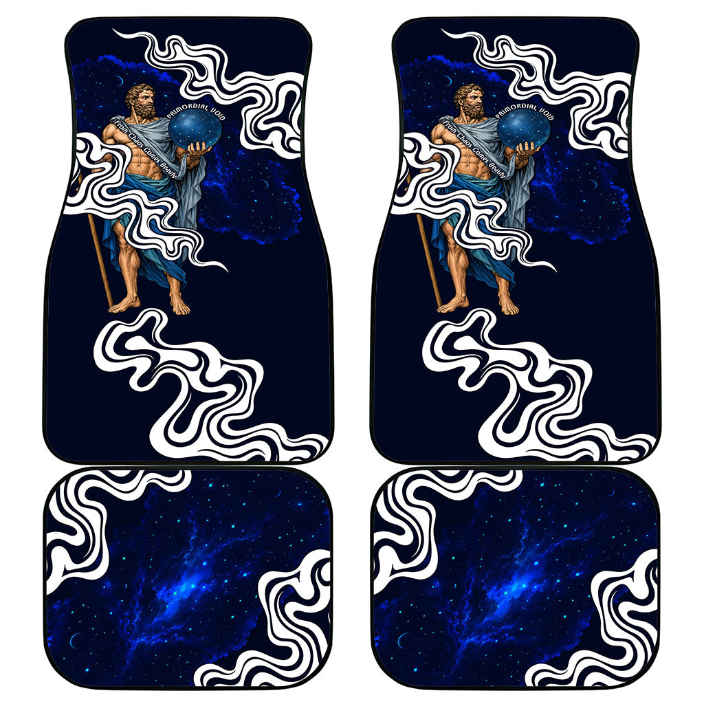 Uranus The Primal Sky Greek God Car Mats Vintage Celestial Armillary Sphere Cosmos Mythology