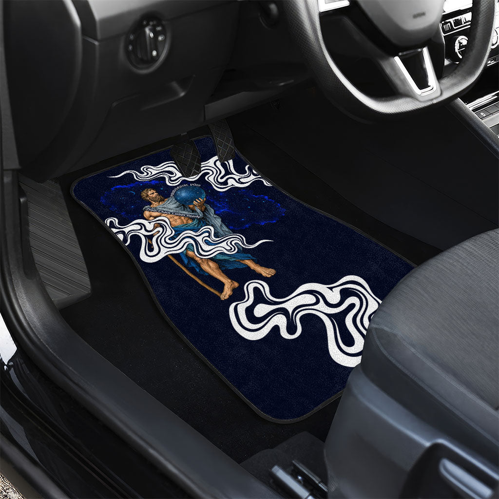 Uranus The Primal Sky Greek God Car Mats Vintage Celestial Armillary Sphere Cosmos Mythology