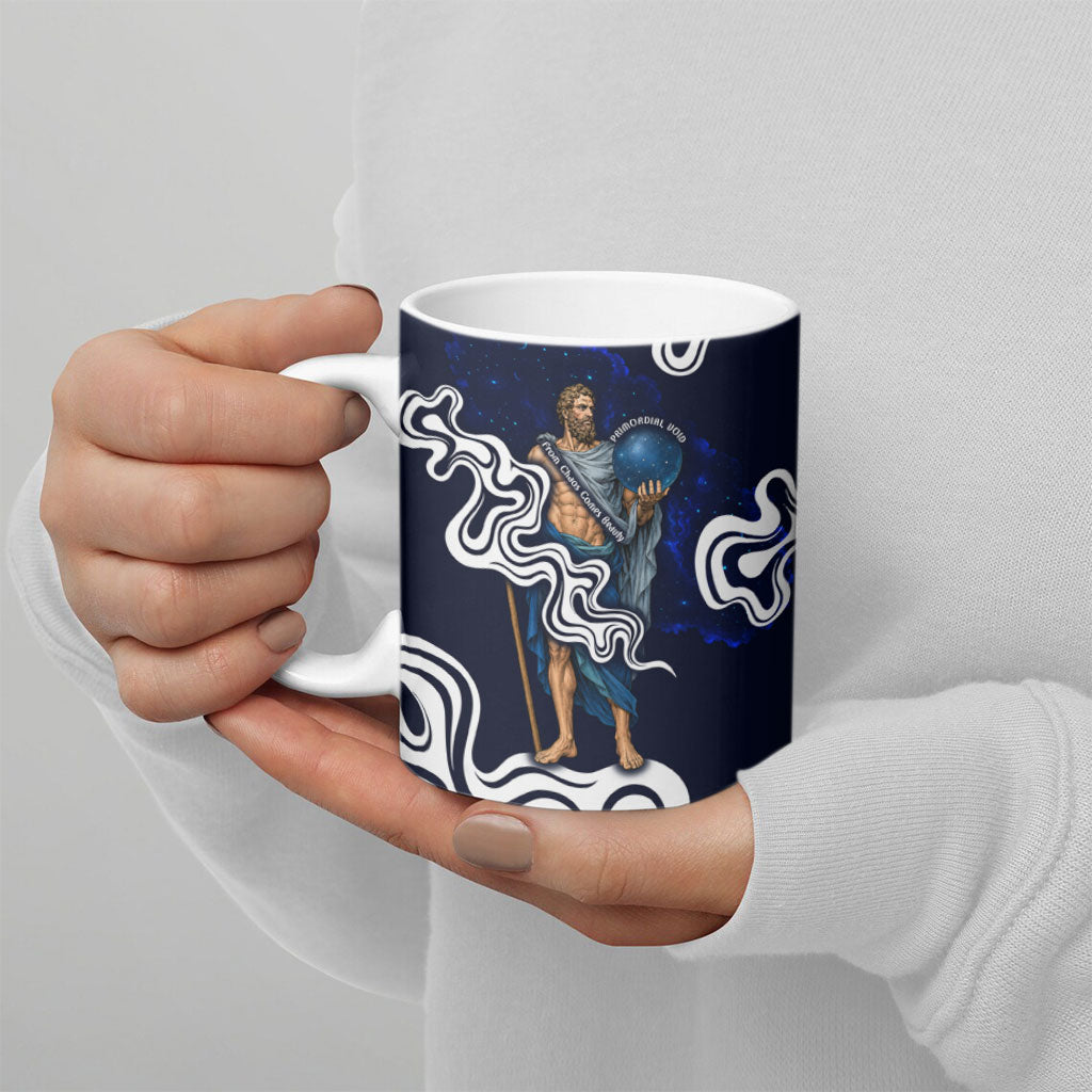 Uranus The Primal Sky Greek God Ceramic Mug Vintage Celestial Armillary Sphere Cosmos Mythology