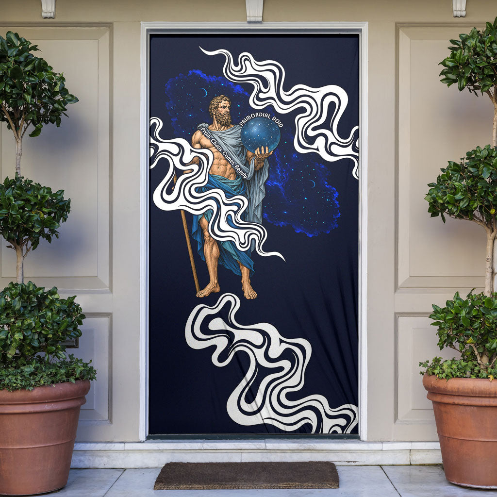 Uranus The Primal Sky Greek God Door Cover Vintage Celestial Armillary Sphere Cosmos Mythology