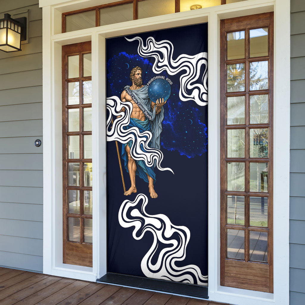 Uranus The Primal Sky Greek God Door Cover Vintage Celestial Armillary Sphere Cosmos Mythology