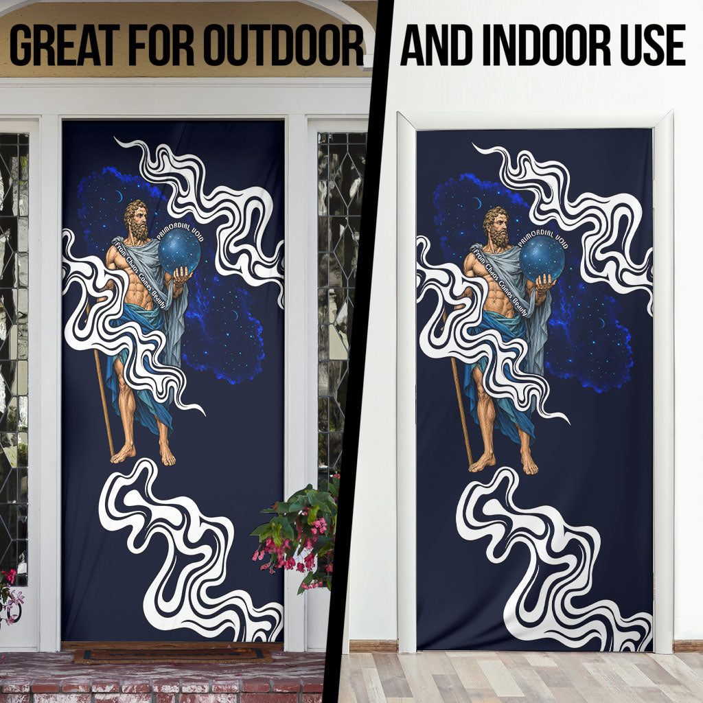 Uranus The Primal Sky Greek God Door Cover Vintage Celestial Armillary Sphere Cosmos Mythology