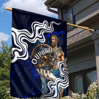 Uranus The Primal Sky Greek God Garden Flag Vintage Celestial Armillary Sphere Cosmos Mythology