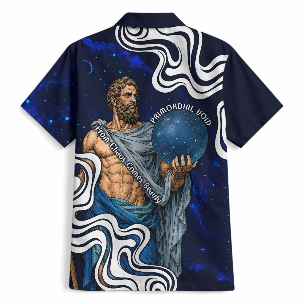 Uranus The Primal Sky Greek God Hawaiian Shirt Vintage Celestial Armillary Sphere Cosmos Mythology