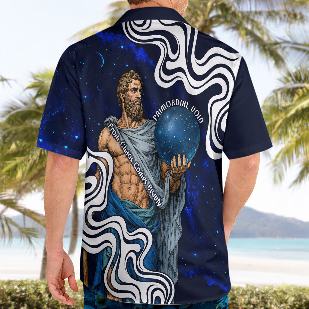 Uranus The Primal Sky Greek God Hawaiian Shirt Vintage Celestial Armillary Sphere Cosmos Mythology