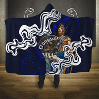 Uranus The Primal Sky Greek God Hooded Blanket Vintage Celestial Armillary Sphere Cosmos Mythology