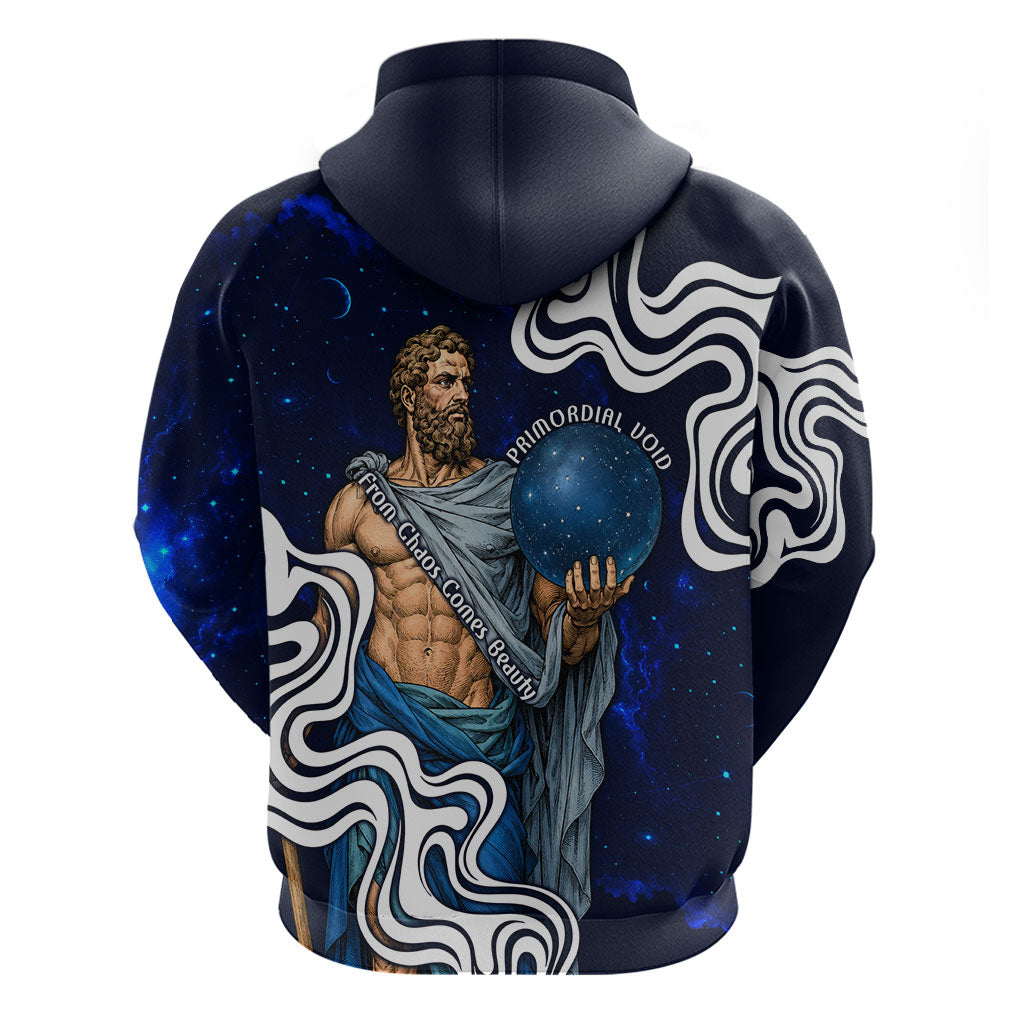 Uranus The Primal Sky Greek God Hoodie Vintage Celestial Armillary Sphere Cosmos Mythology