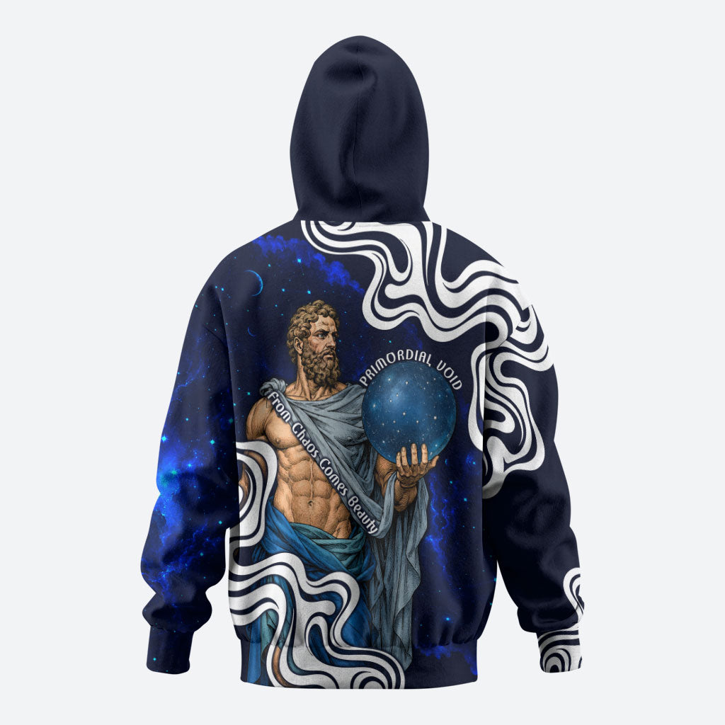 Uranus The Primal Sky Greek God Hoodie Vintage Celestial Armillary Sphere Cosmos Mythology