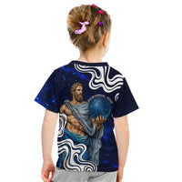 Uranus The Primal Sky Greek God Kid T Shirt Vintage Celestial Armillary Sphere Cosmos Mythology