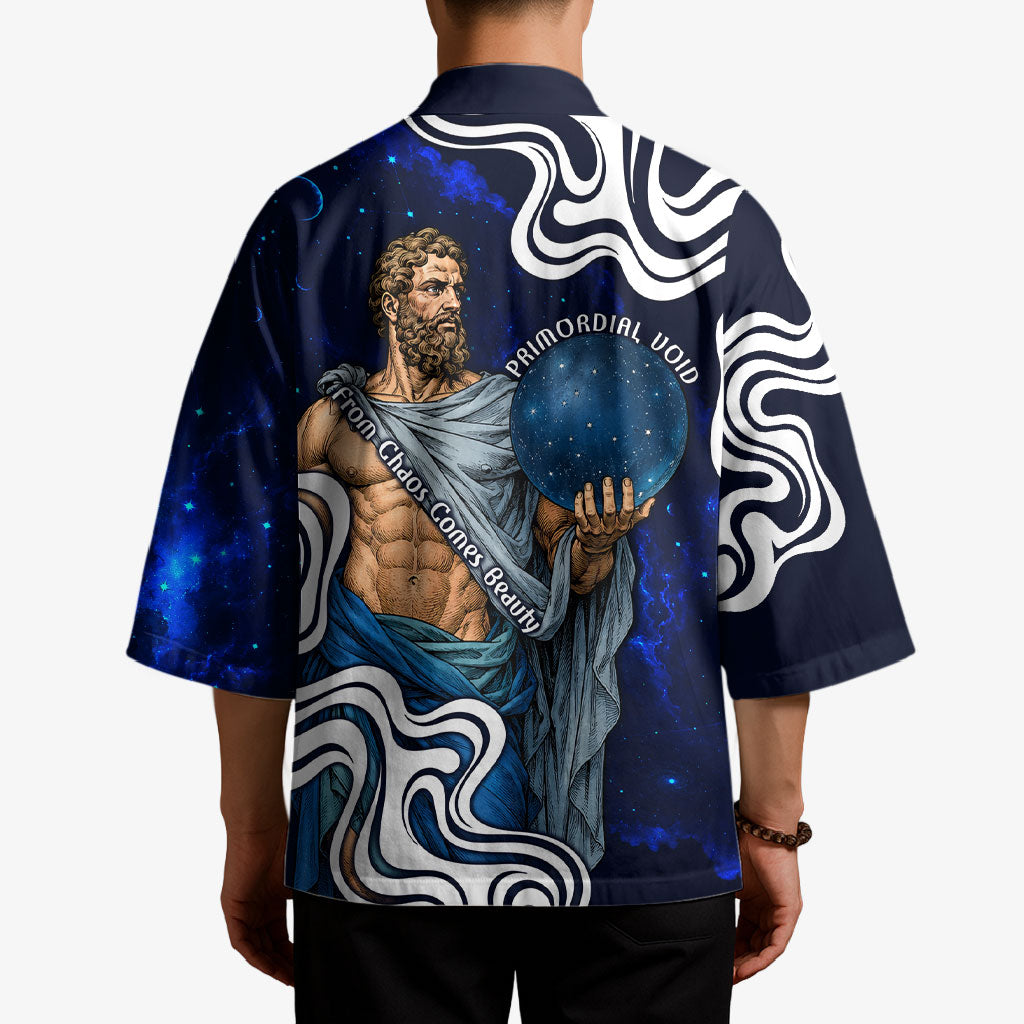 Uranus The Primal Sky Greek God Kimono Vintage Celestial Armillary Sphere Cosmos Mythology