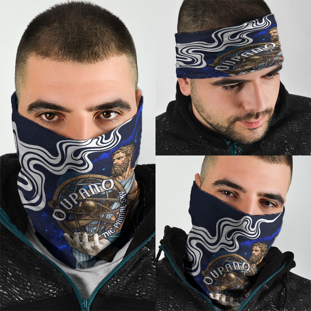 Uranus The Primal Sky Greek God Neck Gaiter Vintage Celestial Armillary Sphere Cosmos Mythology