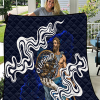 Uranus The Primal Sky Greek God Quilt Vintage Celestial Armillary Sphere Cosmos Mythology