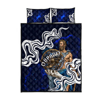 Uranus The Primal Sky Greek God Quilt Bed Set Vintage Celestial Armillary Sphere Cosmos Mythology