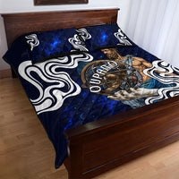 Uranus The Primal Sky Greek God Quilt Bed Set Vintage Celestial Armillary Sphere Cosmos Mythology