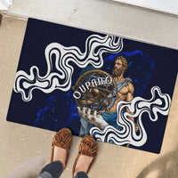 Uranus The Primal Sky Greek God Rubber Doormat Vintage Celestial Armillary Sphere Cosmos Mythology