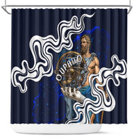 Uranus The Primal Sky Greek God Shower Curtain Vintage Celestial Armillary Sphere Cosmos Mythology