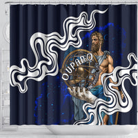 Uranus The Primal Sky Greek God Shower Curtain Vintage Celestial Armillary Sphere Cosmos Mythology