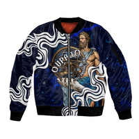 Uranus The Primal Sky Greek God Sleeve Zip Bomber Jacket Vintage Celestial Armillary Sphere Cosmos Mythology