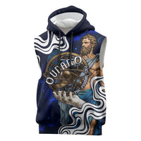 Uranus The Primal Sky Greek God Sleeveless Hoodie Vintage Celestial Armillary Sphere Cosmos Mythology