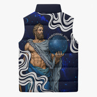Uranus The Primal Sky Greek God Sleeveless Puffer Jacket Vintage Celestial Armillary Sphere Cosmos Mythology