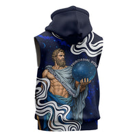 Uranus The Primal Sky Greek God Sleeveless Zip Hoodie Vintage Celestial Armillary Sphere Cosmos Mythology