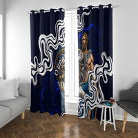 Uranus The Primal Sky Greek God Window Curtain Vintage Celestial Armillary Sphere Cosmos Mythology