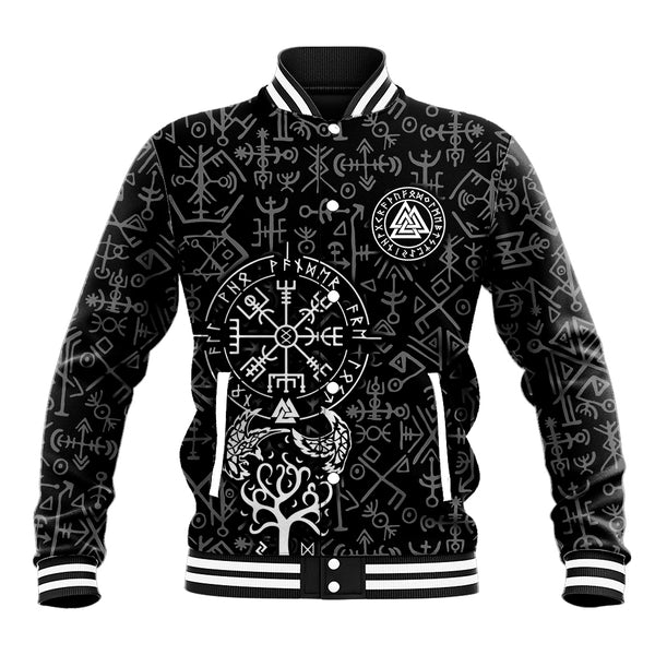 Viking Odin Baseball Jacket The All-Father God in Norse Mythology with ...
