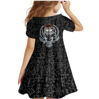 Viking Odin Family Matching Mermaid Dress and Hawaiian Shirt The All-Father God in Norse Mythology with Runes Pattern - Wonder Print Shop