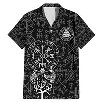 Viking Odin Family Matching Mermaid Dress and Hawaiian Shirt The All-Father God in Norse Mythology with Runes Pattern - Wonder Print Shop