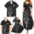 Viking Odin Family Matching Summer Maxi Dress and Hawaiian Shirt The All-Father God in Norse Mythology with Runes Pattern - Wonder Print Shop
