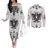 mystic-valknut-and-viking-circle-couples-matching-off-the-shoulder-long-sleeve-dress-and-long-sleeve-button-shirts-with-twin-raven-accents