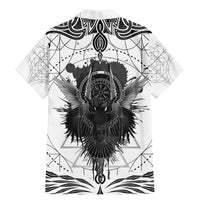 Mystic Valknut and Viking Circle Family Matching Mermaid Dress and Hawaiian Shirt with Twin Raven Accents - Wonder Print Shop