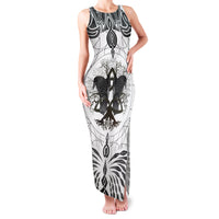 Mystic Valknut and Viking Circle Family Matching Tank Maxi Dress and Hawaiian Shirt with Twin Raven Accents - Wonder Print Shop