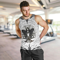 Mystic Valknut and Viking Circle Men Tank Top with Twin Raven Accents - Wonder Print Shop