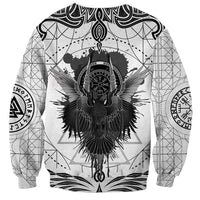 Mystic Valknut and Viking Circle Sweatshirt with Twin Raven Accents - Wonder Print Shop