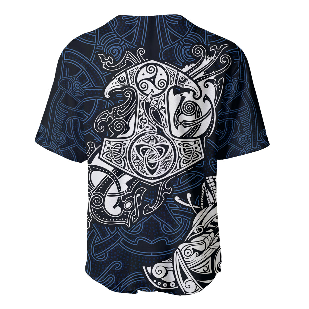 Viking Baseball Jersey Legendary Viking Boar and Intricate Norse Patterns - Wonder Print Shop