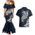 Viking Couples Matching Mermaid Dress and Hawaiian Shirt Legendary Viking Boar and Intricate Norse Patterns - Wonder Print Shop