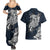 Viking Couples Matching Summer Maxi Dress and Hawaiian Shirt Legendary Viking Boar and Intricate Norse Patterns - Wonder Print Shop