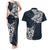 Viking Couples Matching Tank Maxi Dress and Hawaiian Shirt Legendary Viking Boar and Intricate Norse Patterns - Wonder Print Shop