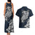 Viking Couples Matching Tank Maxi Dress and Hawaiian Shirt Legendary Viking Boar and Intricate Norse Patterns - Wonder Print Shop